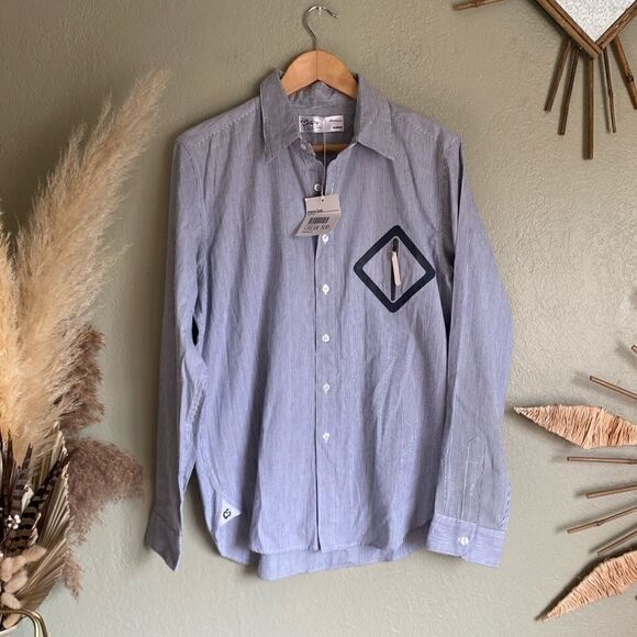 Cream Soda men’s striped button up - Picture 1 of 7